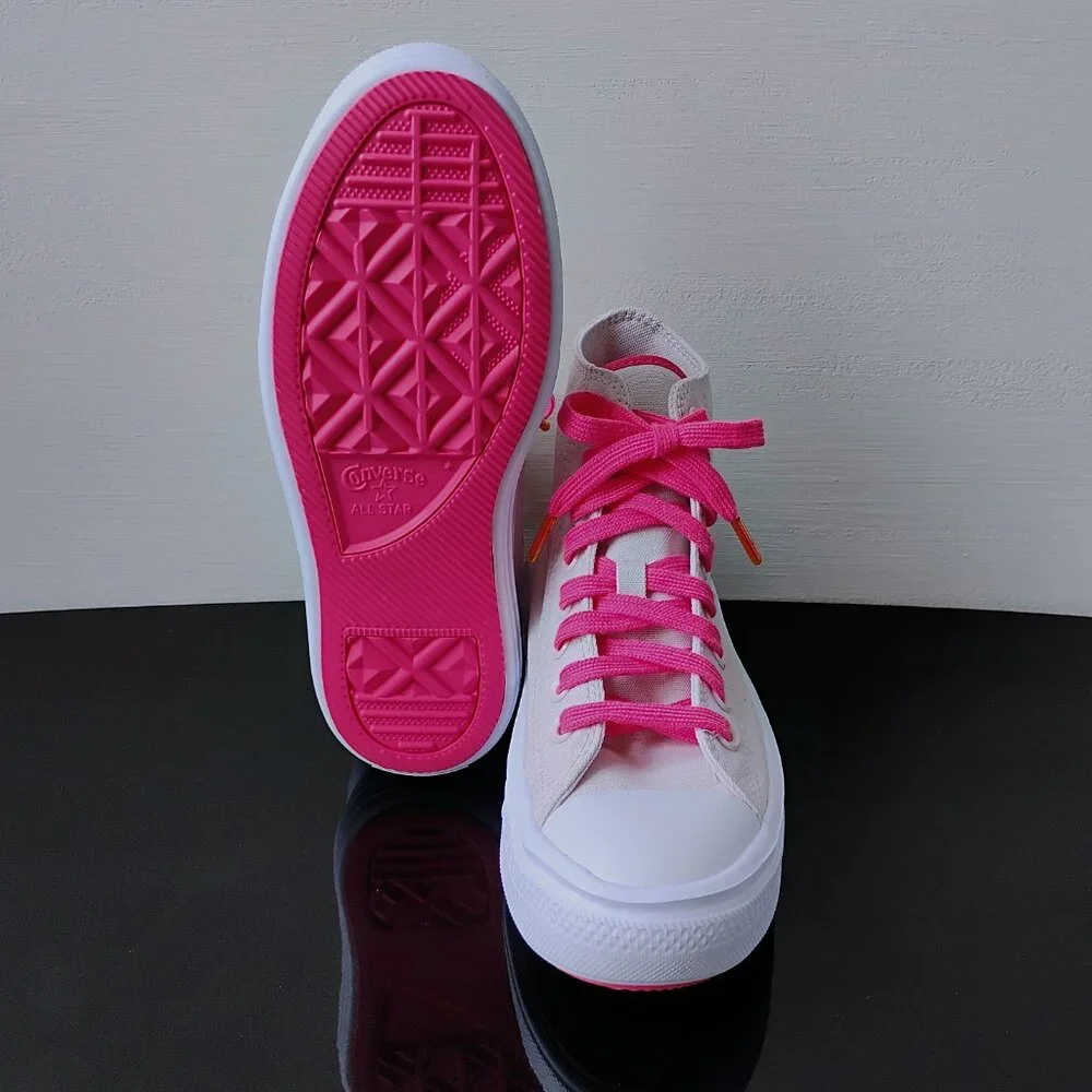 Converse Women Chuck Taylor All Star Move Ombre Platform Barely Rose/Strawberry - Picture 12 of 13